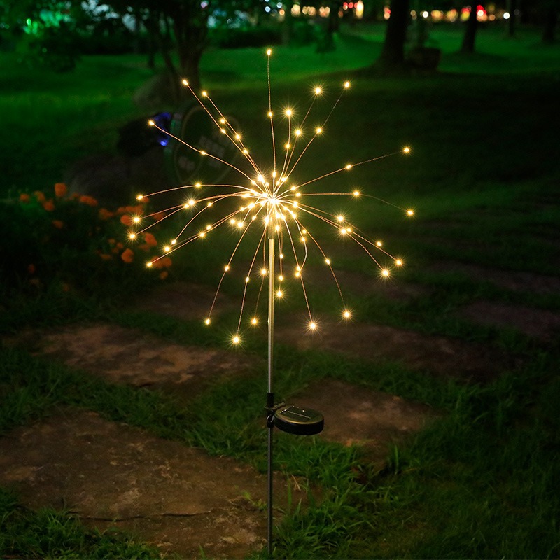 Solar Powered Lawn Lamps for New Year and Christmas