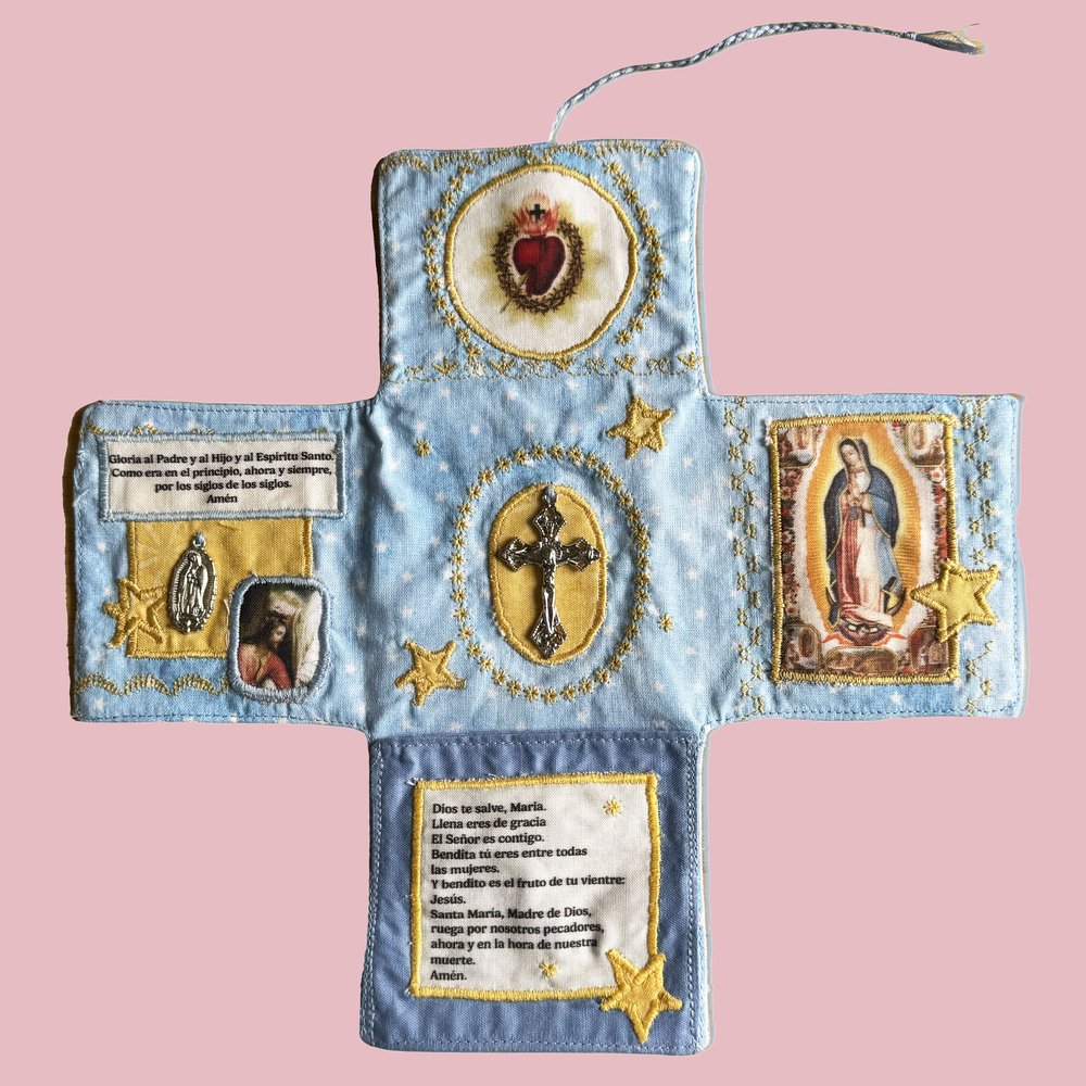 ✝️Pocket Shrine with Silver Cross Included Inside