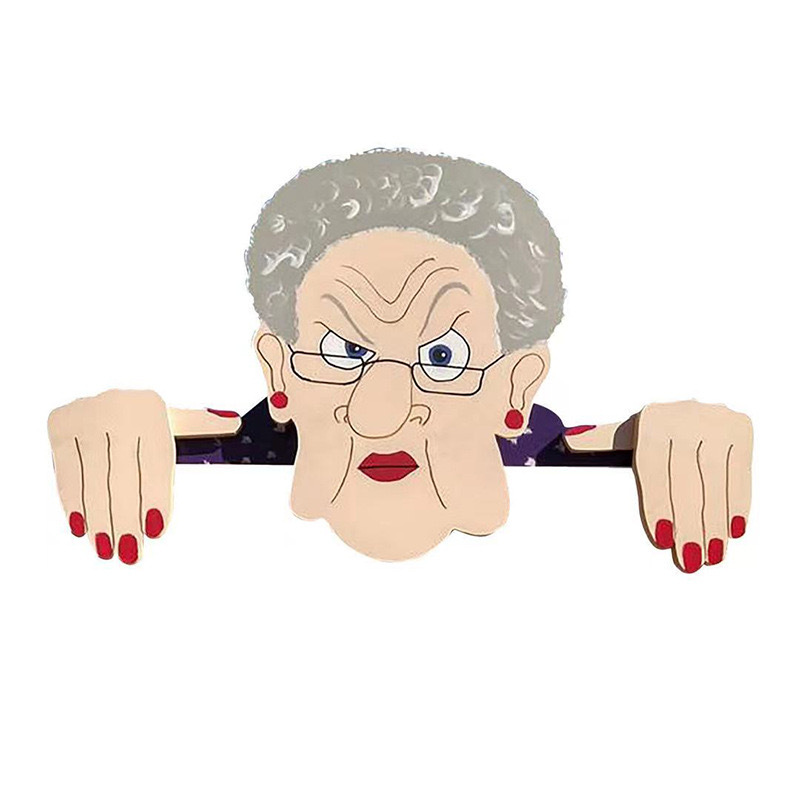 "Grumpy Guardians" Fence Decor