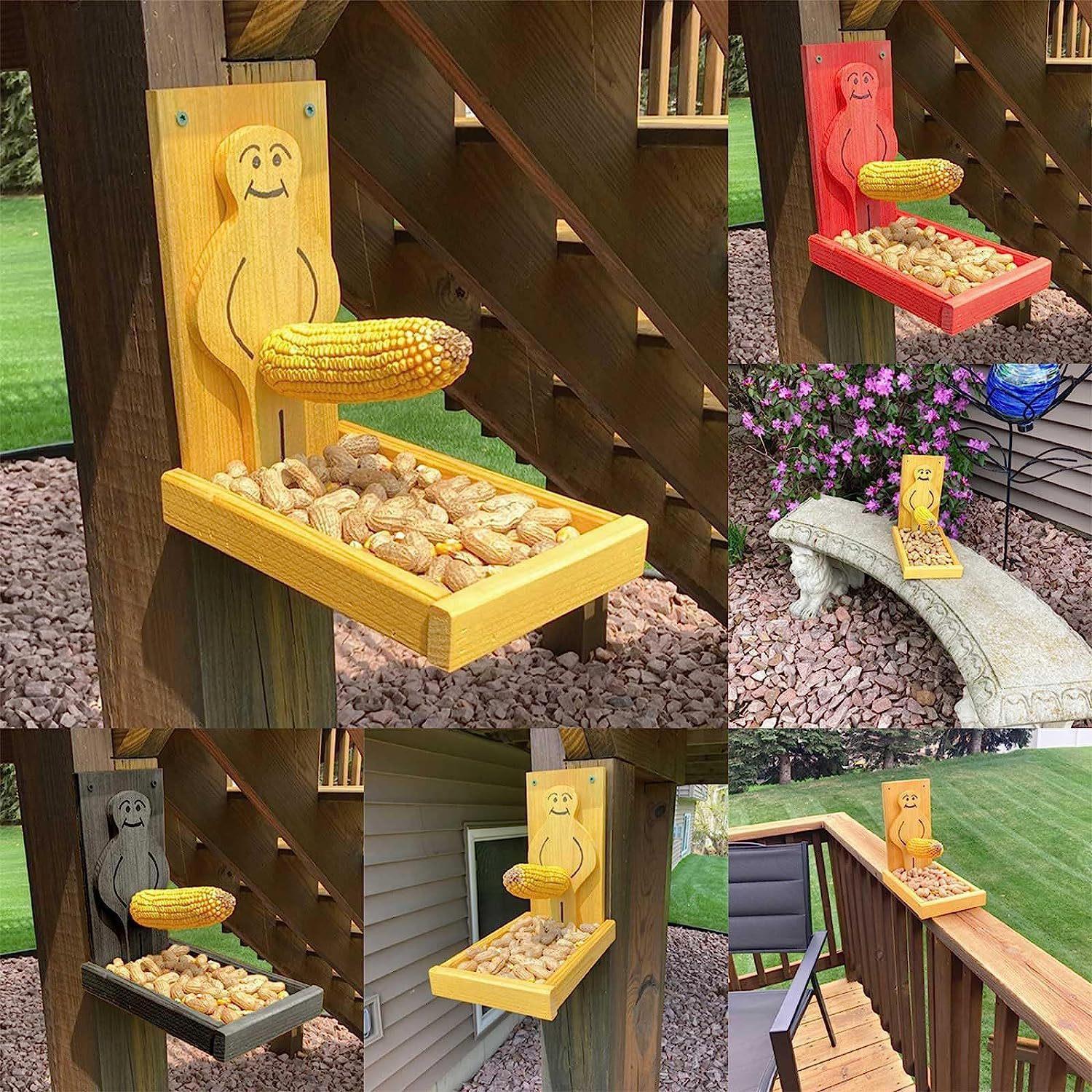 🔥2024 Spring Hot Sale - 🐿️Proud Man Squirrel Feeder