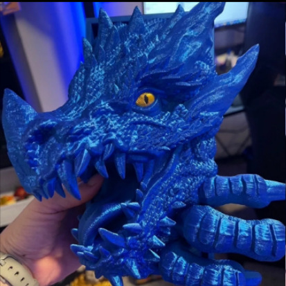 Dragon Book Bookshelf Ornament - 3D Print Book Nook Decor