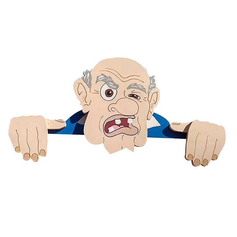 "Grumpy Guardians" Fence Decor