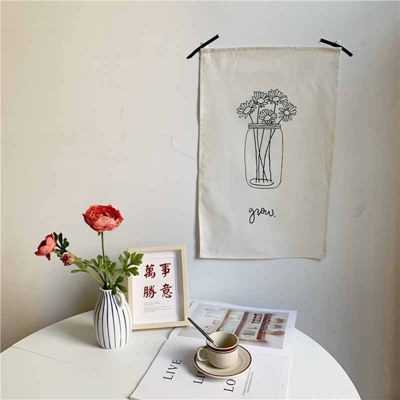 Illustration Hanging Cloth Decoration