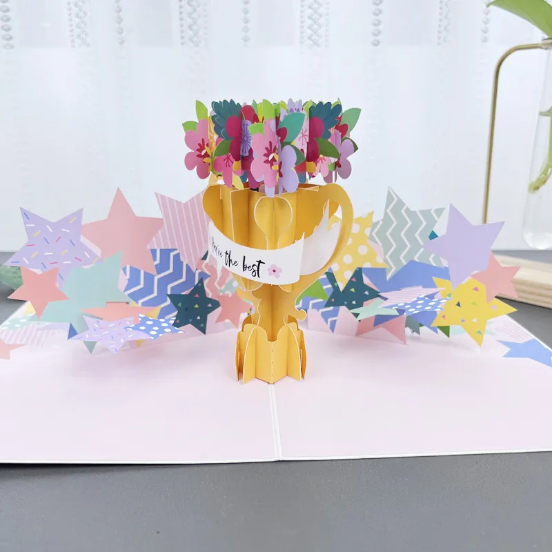 (🔥Now Hot Sale)✨3D Handmade Flower Greeting Card
