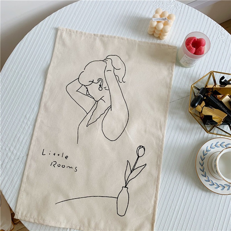 Illustration Hanging Cloth Decoration