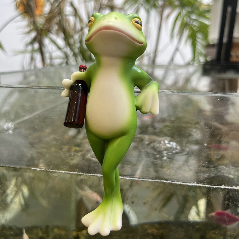 🐸 Frog Flower Pot Hanger Ornament🍷