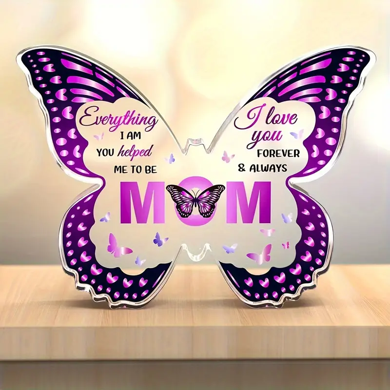 🔥2024 MOTHER'S DAY HOT SALE - Butterfly Acrylic Commemorative Plaque