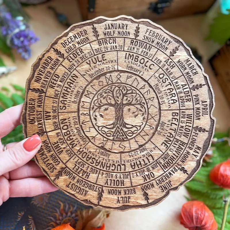 🔥HOT SALE 50% OFF - 💖Wheel Of The Year Wood Sign - Tree of Life