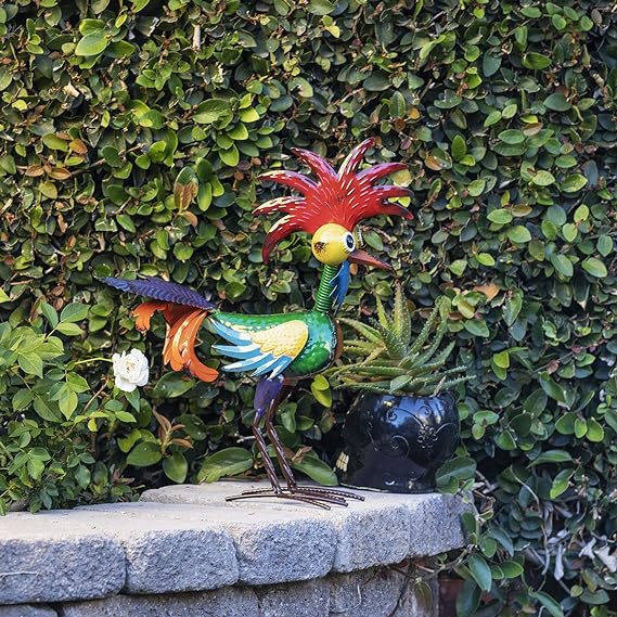 🐓Funny garden rooster statue