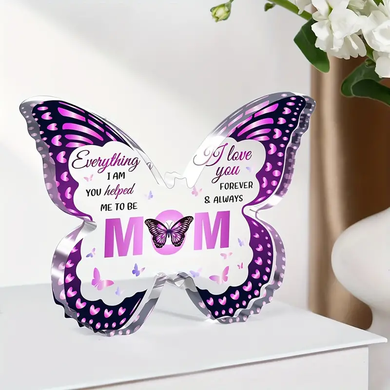 🔥2024 MOTHER'S DAY HOT SALE - Butterfly Acrylic Commemorative Plaque