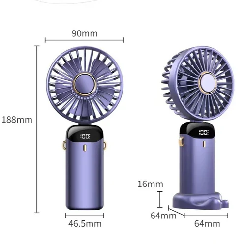 🔥LAST DAY 49% OFF-2024 New Upgrade LED Mini Handheld Fan
