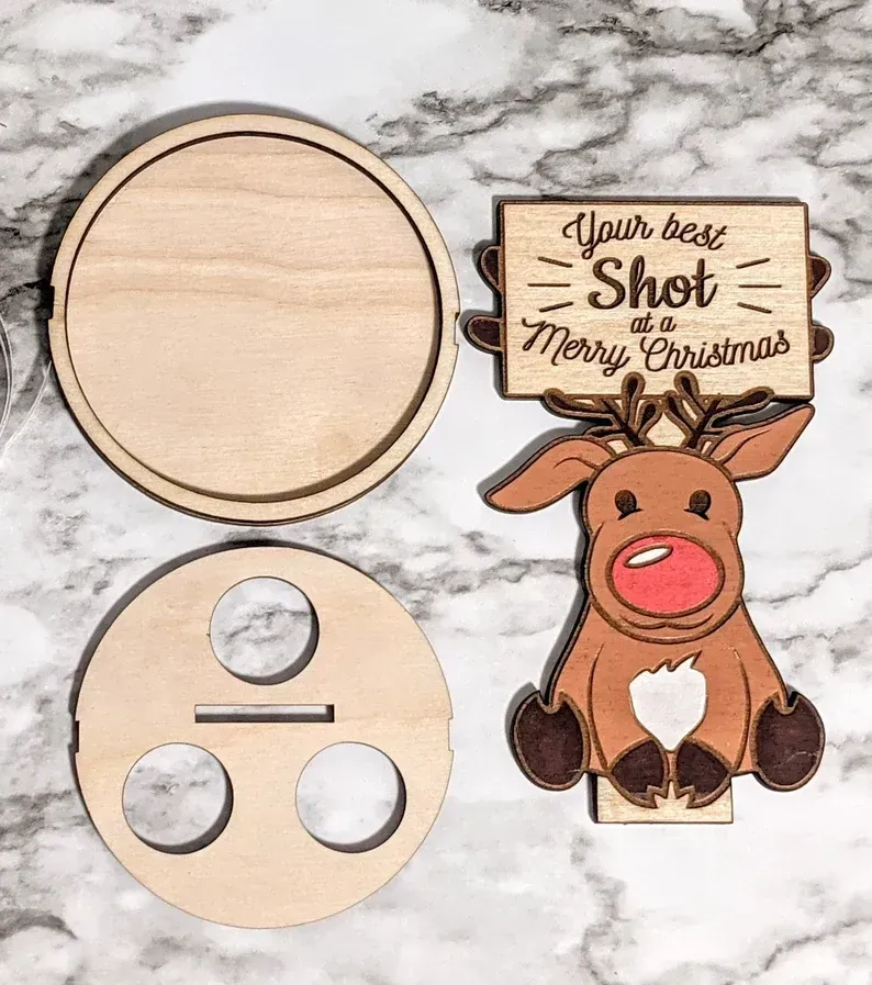 🎁Christmas Gift - 🥂Christmas Mini Wine Bottle Holder