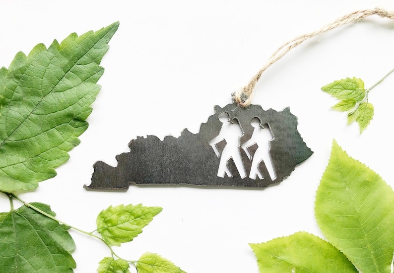 Hikers Metal Ornament