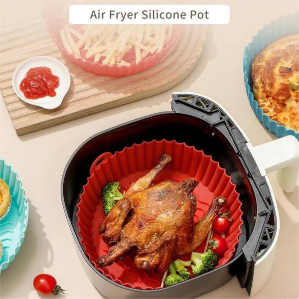 🎁2024 New Year Hot Sale🎁⚡ 50% OFF - Air Fryer Silicone Baking Tray🍟