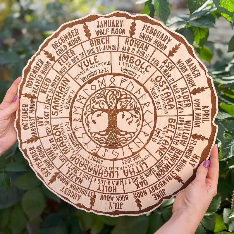 🔥HOT SALE 50% OFF - 💖Wheel Of The Year Wood Sign - Tree of Life