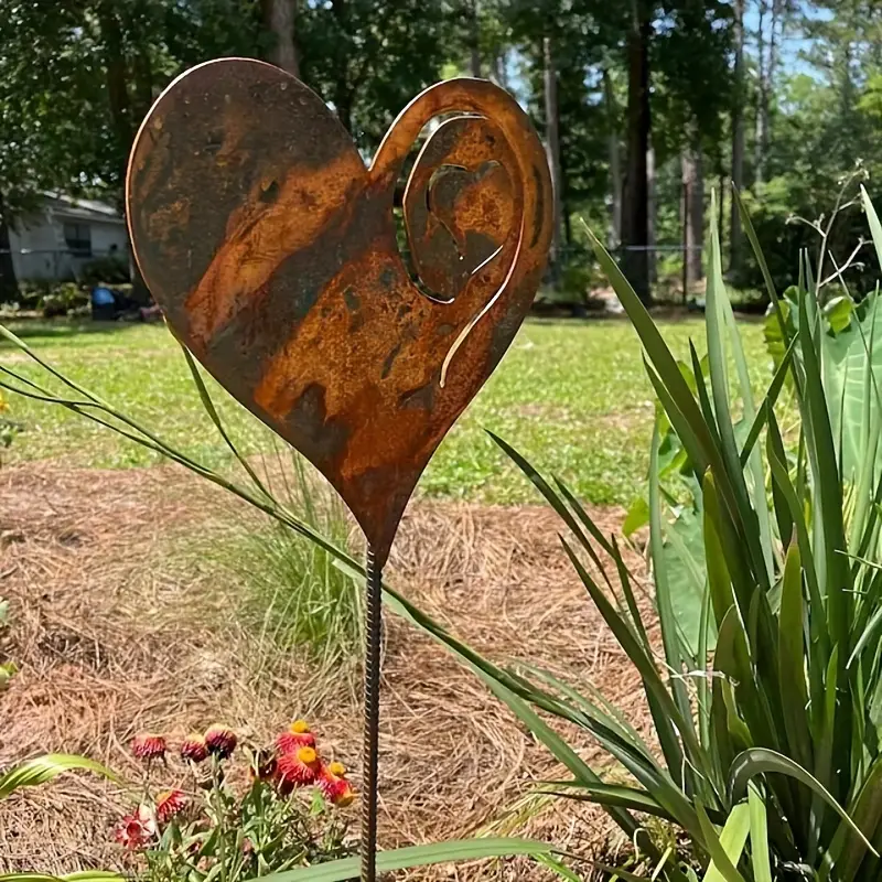 🌼Garden Art - 🤎Rusted Heart