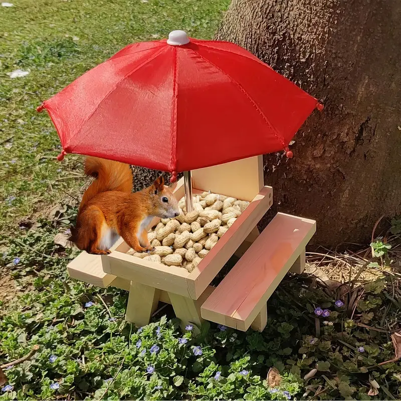 🐿️Squirrel Feeder with Umbrella (🔥Buy 2 Free Shipping🔥)