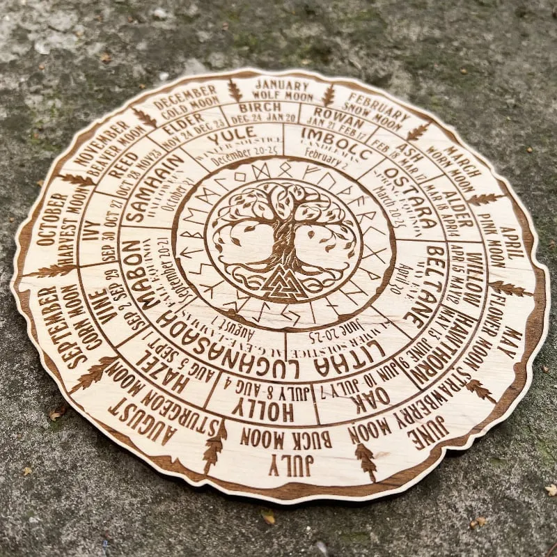 🔥HOT SALE 50% OFF - 💖Wheel Of The Year Wood Sign - Tree of Life