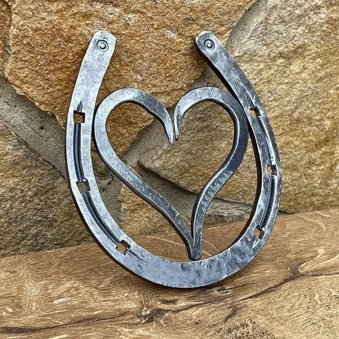 Forged handmade horseshoe-iron anniversary gifts