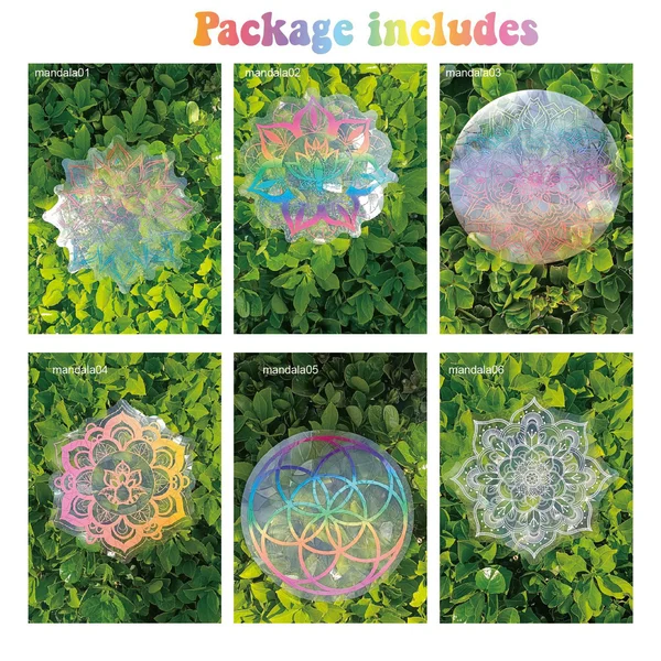 🌈Adsorption rainbow glass window stickers