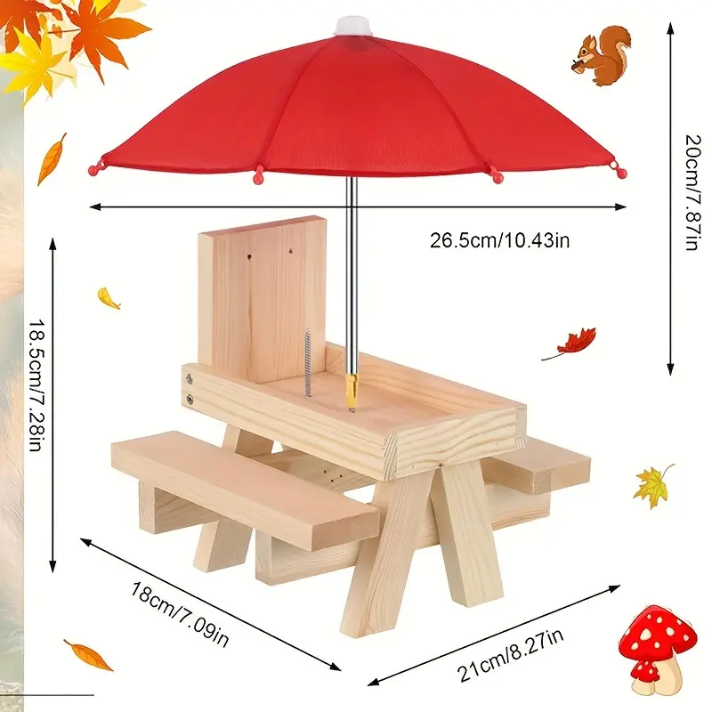 🐿️Squirrel Feeder with Umbrella (🔥Buy 2 Free Shipping🔥)