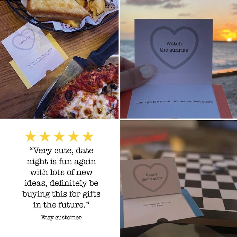 A Box of Date night cards the perfect Wedding present or image 2