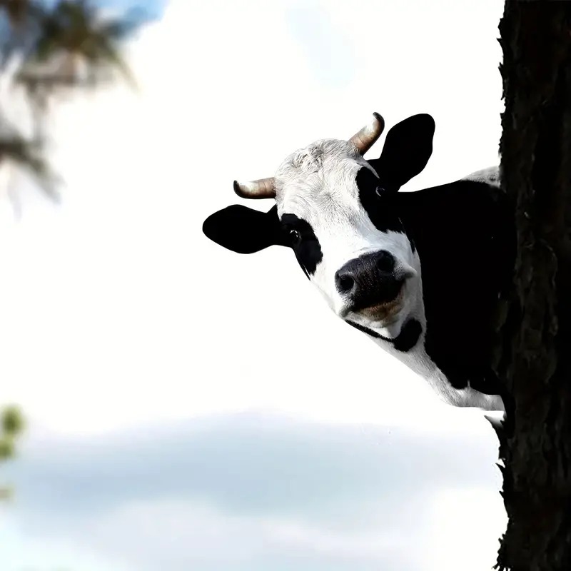 🐮Cute Cows Head Shape Iron Silhouette