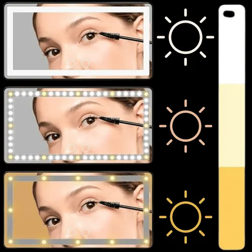 2024 New Car Sun Visor LED Cosmetic Mirror