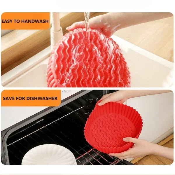 🎁2024 New Year Hot Sale🎁⚡ 50% OFF - Air Fryer Silicone Baking Tray🍟