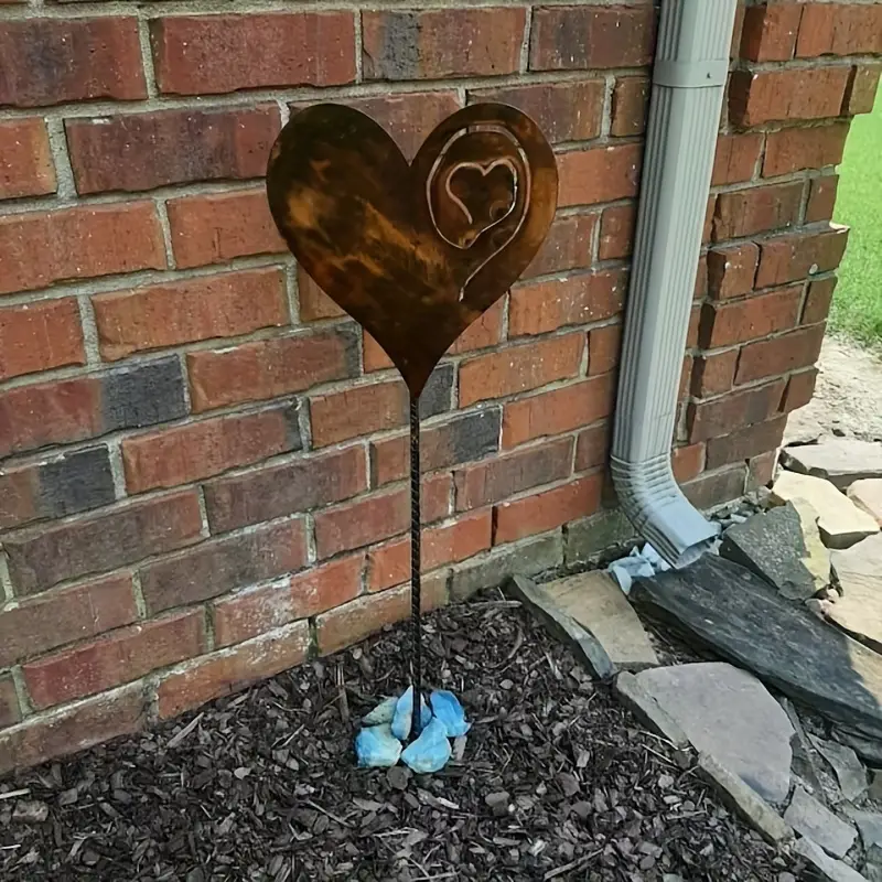 🌼Garden Art - 🤎Rusted Heart