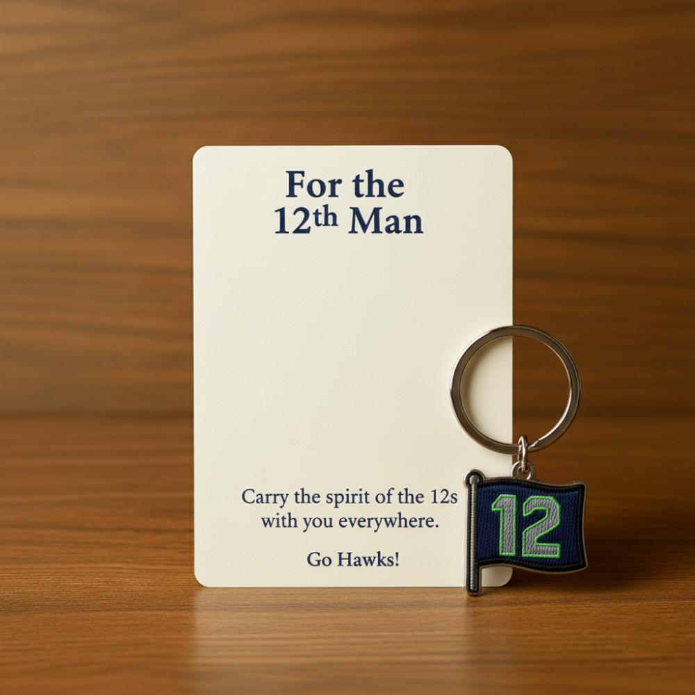 🏈12th Fan Keychain – Your Spirit, Our Strength