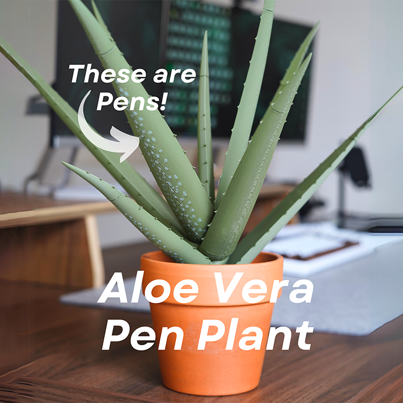 3D Printed Aloe Vera Pen Plant