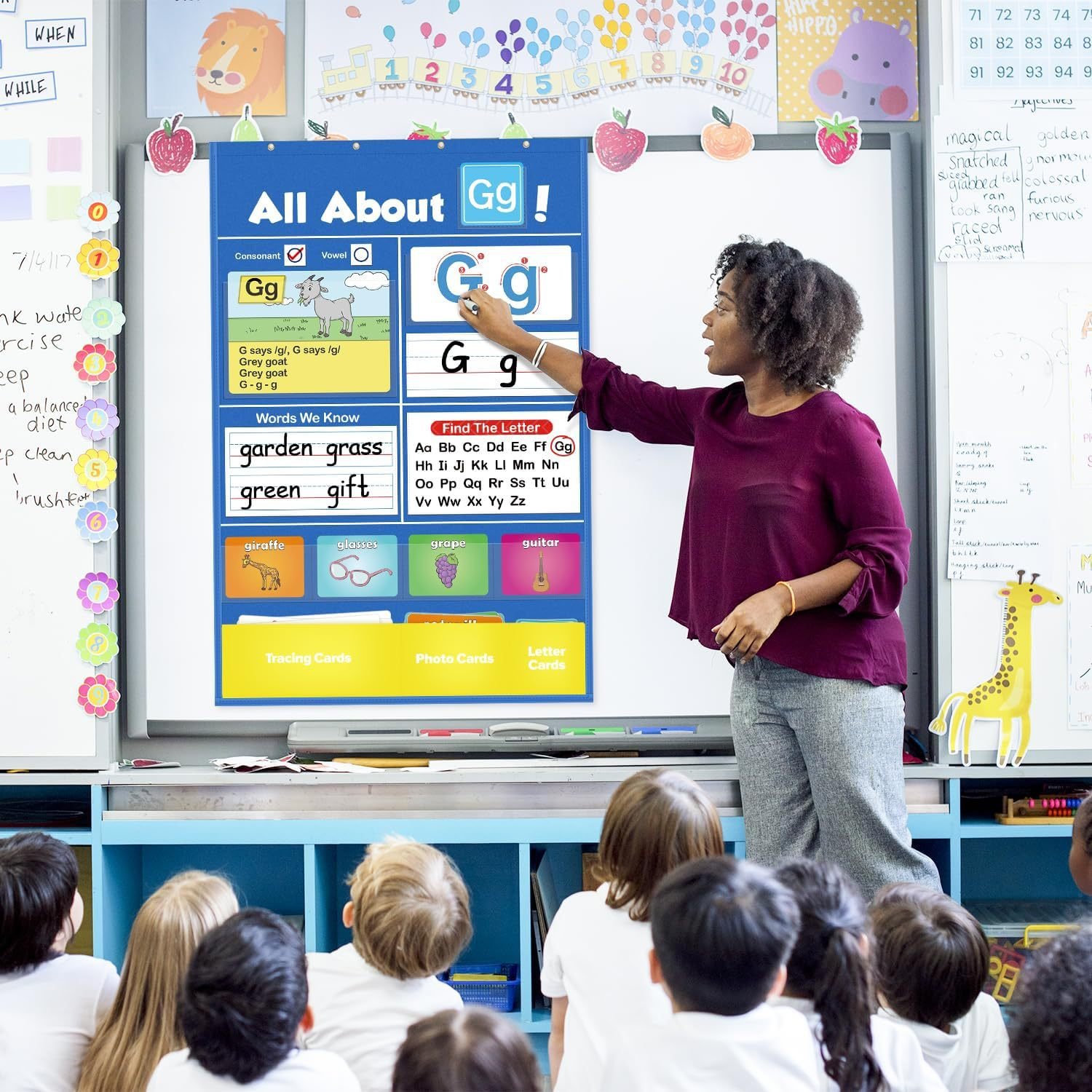 🔥LAST DAY 50% OFF 📚Alphabet Learning Pocket Chart⭐