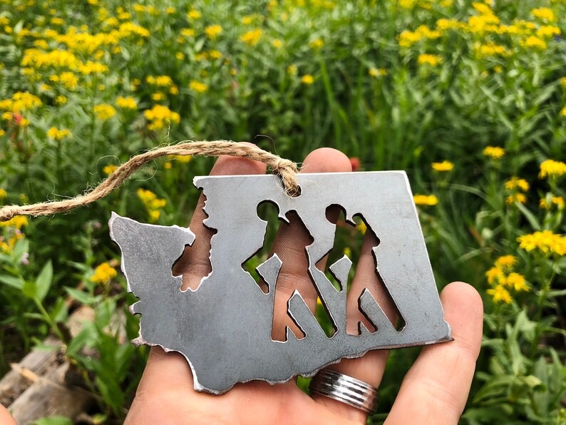 Hikers Metal Ornament