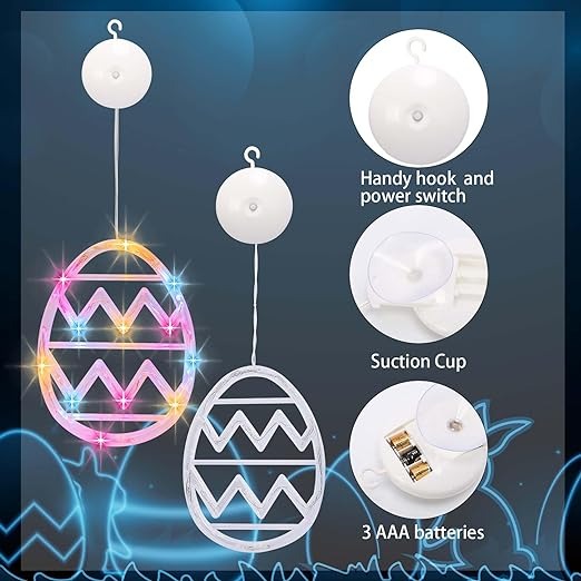 Easter Window Decorations Lights