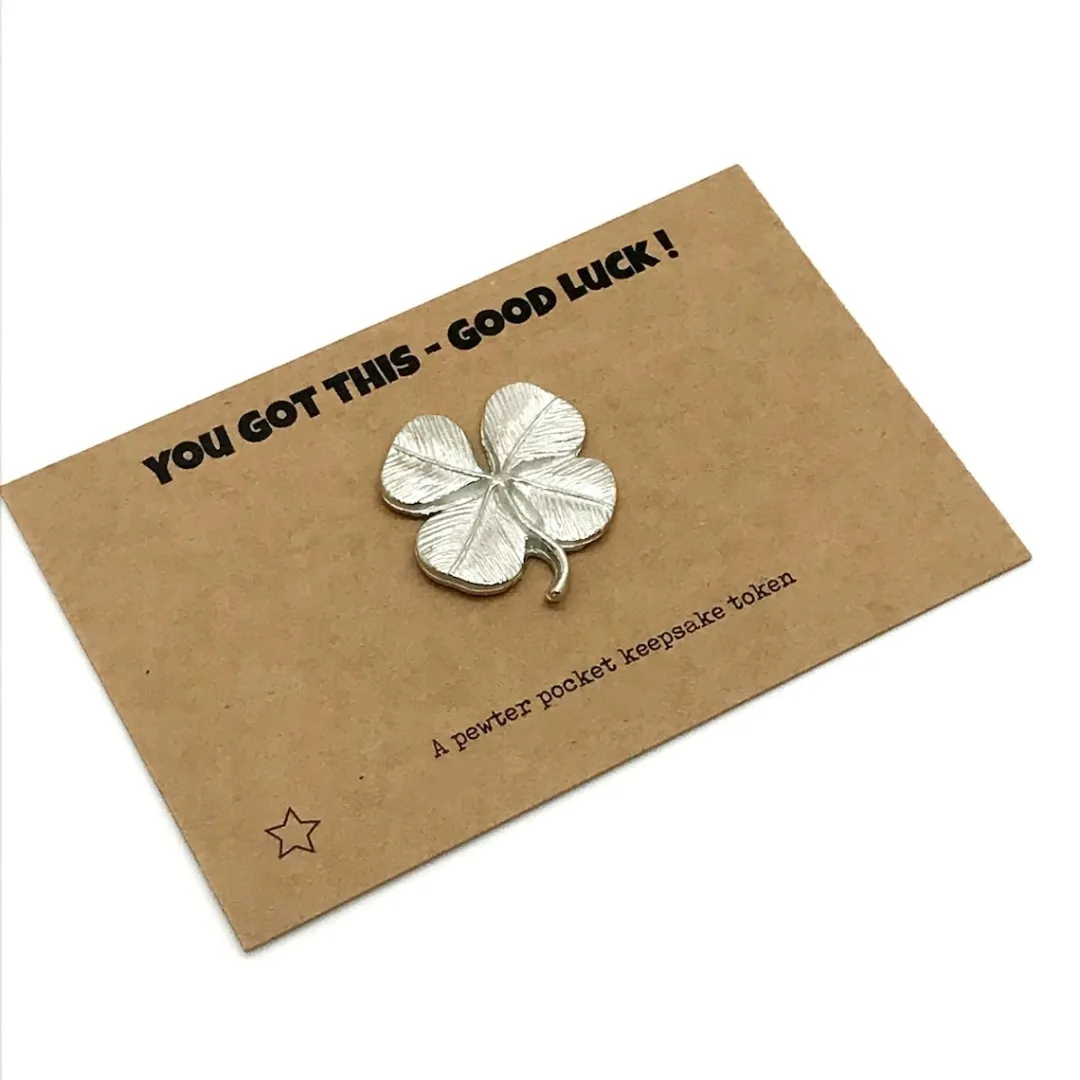 Pewter heart pocket keepsake token