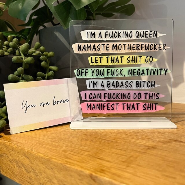 Daily Affirmations Office Decor