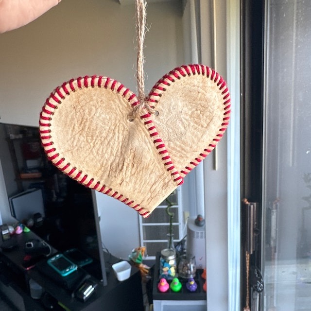 ⚾Handmade Vintage Baseball Heart
