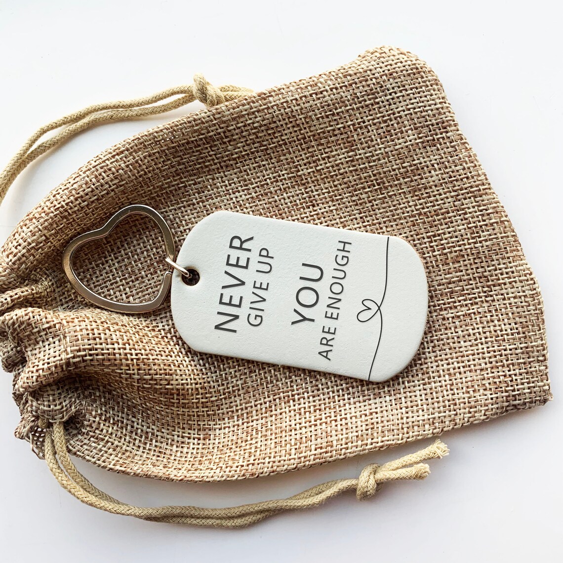 ✨🥰Christmas Gifts for Best Friend | Encouraging Words Leather Keychain🎄