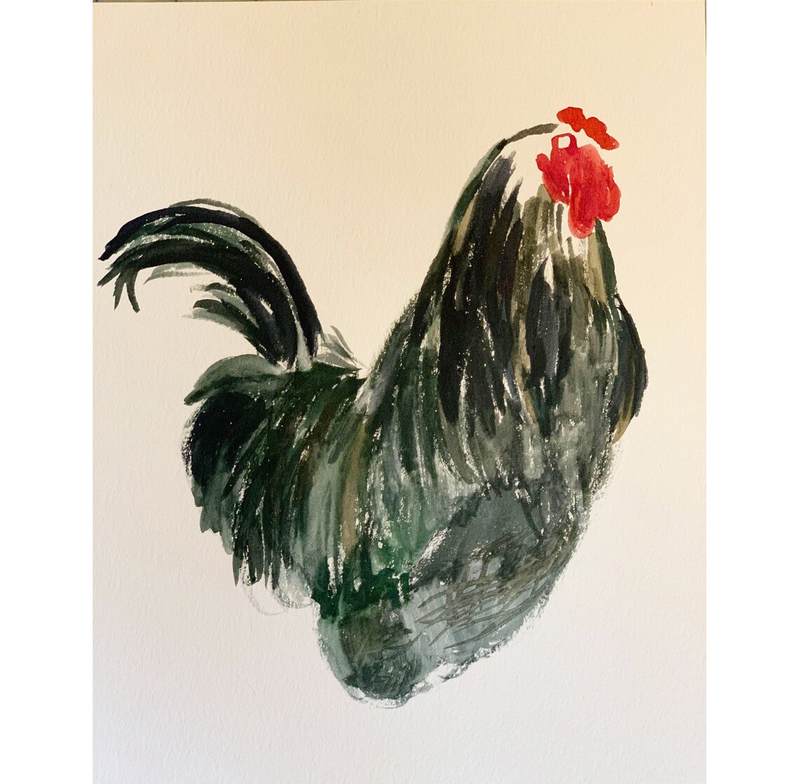 Santa Hat Chicken Christmas Cards