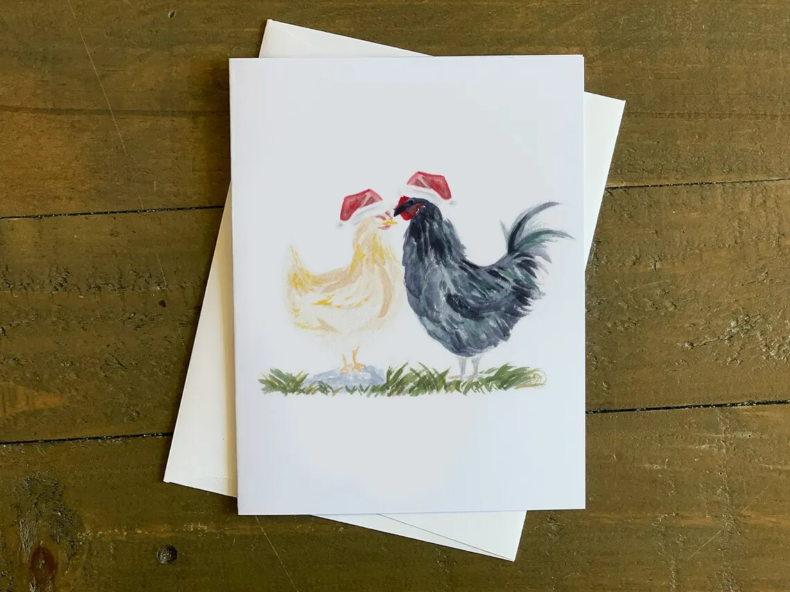 Hot Sale - 🐔Santa Hat Chicken Christmas Cards