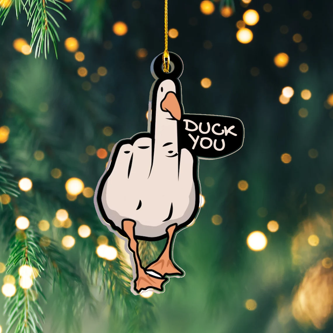 Funny Duck You Ornament