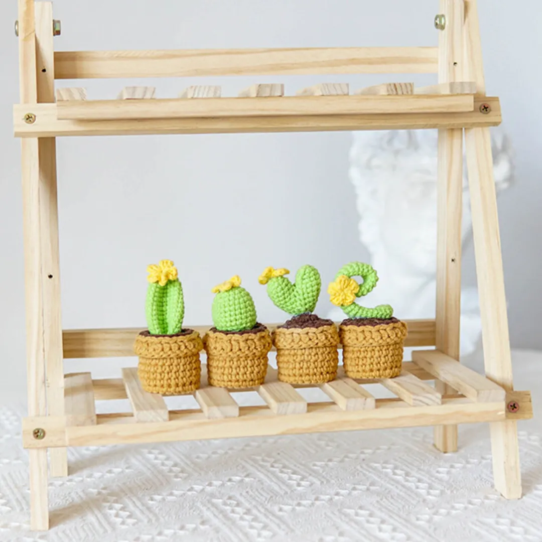 🌼Knitted Love Cactus Pot
