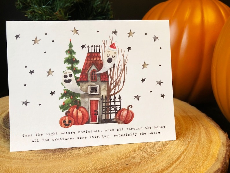 Spooky Christmas Cards 10 pack
