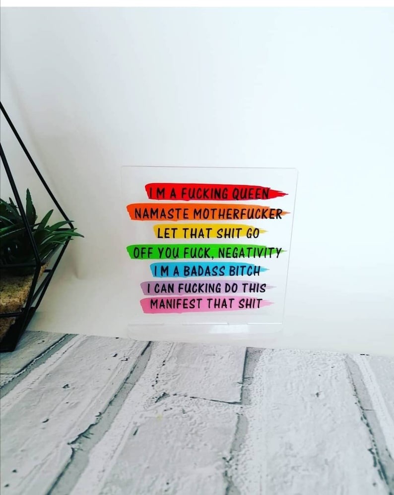 Daily Affirmations Office Decor