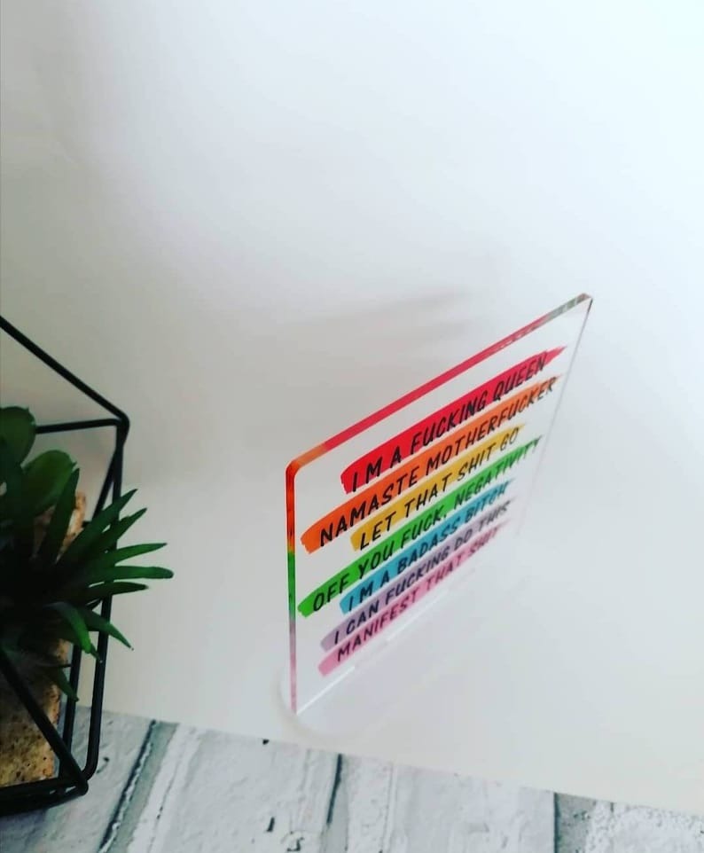 Daily Affirmations Office Decor