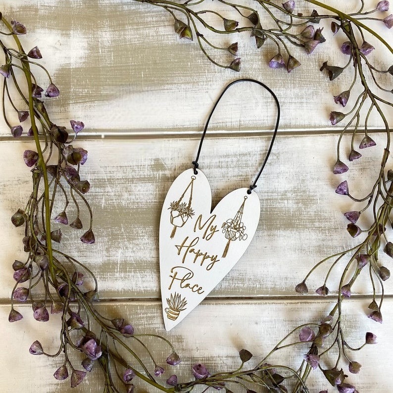 Adult Humour Wooden Hanging Heart Sign