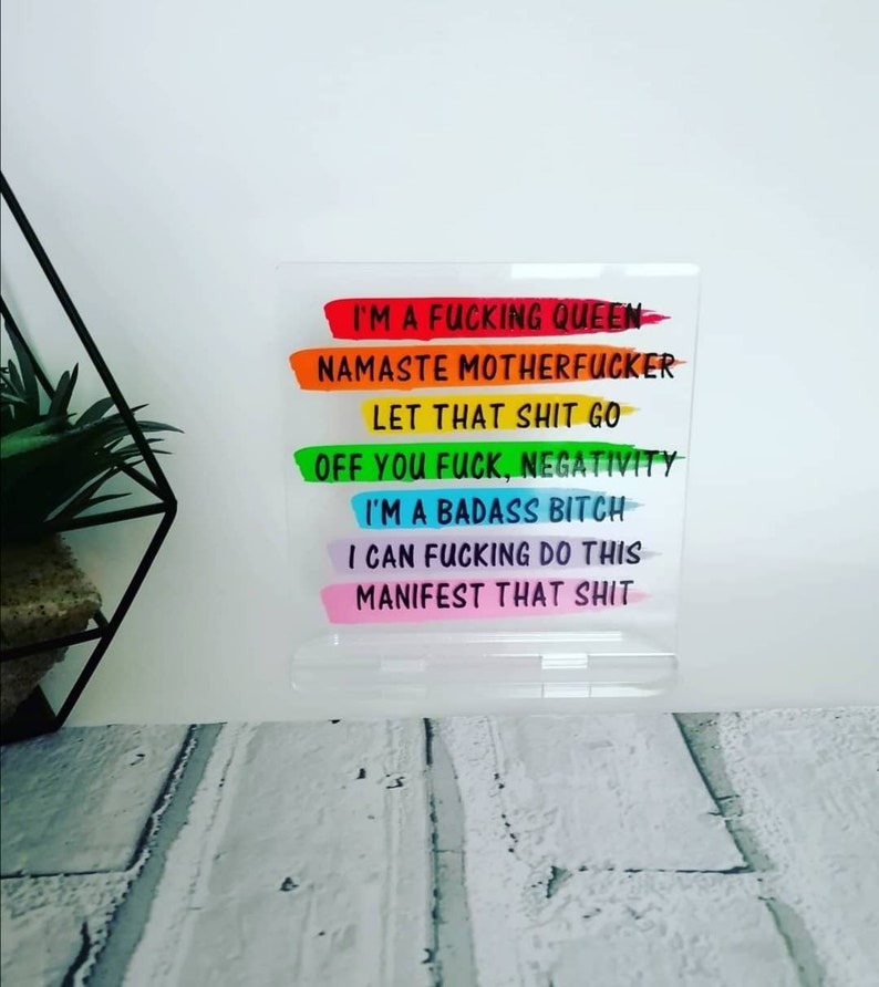 Daily Affirmations Office Decor