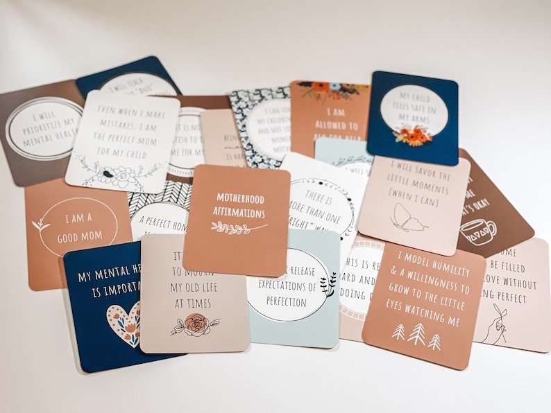Motherhood Affirmation Cards Set