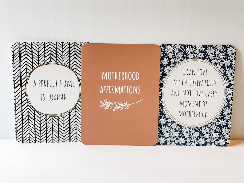 Motherhood Affirmation Cards Set